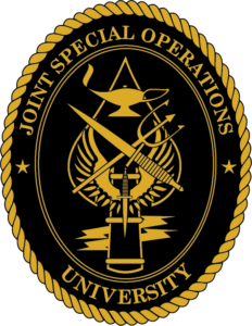 Logo for Joint Special Operations University.
