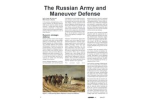 2021 05 19 The Russian Army and Maneuver Defense Dr. Lester W. Grau and MAJ Charles K. Bartles