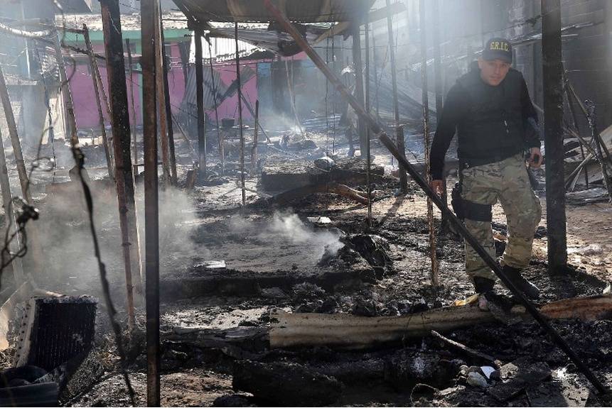 VENEZUELA-PRISON-RIOT Berg 02 the aftermath of a deadly prison riot in Lara state Venezuela in 2013