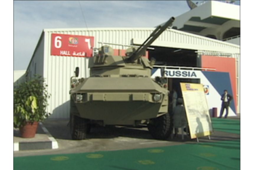 Billingsley 02 Russian pavilion at a previous International Defence Exhibition Conference IDEX