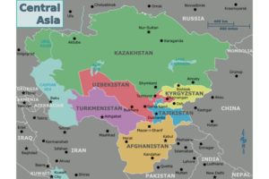 Map of Central Asia