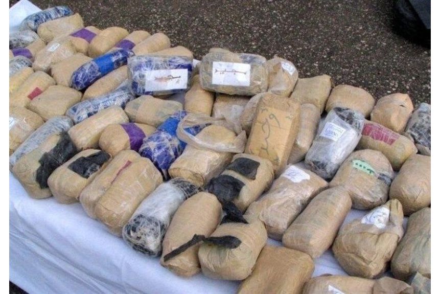 Rubin 03 Iranian police display Afghan opium seized inside Iran 1