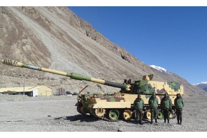 Stein 01 Indian K9 SPH at Ladakh during Indo China Clashes