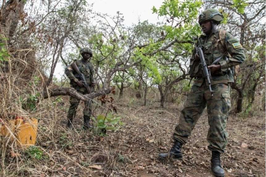 Unlike the Russian mercenaries Rwandan soldiers such as the ones depicted here during a training exercise made significant progress against terrorists in Mozambique