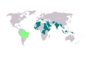 Warner 03 Map of the participants of the first Summit of the Non Aligned Movement 1961