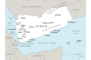 Winter 01 Yemen map showing major population centers