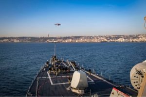 Winter 02 Arleigh Burke class guided missile destroyer USS Donald Cook DDG 75